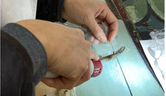 絵画作品の修復