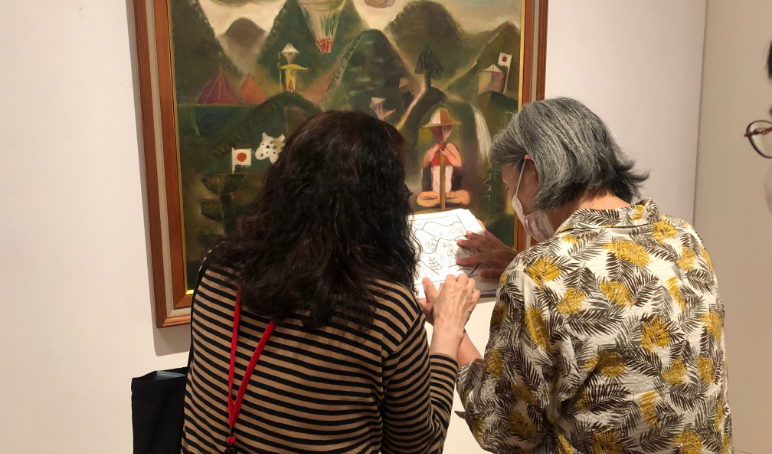 視覚に障がいのある方との鑑賞会