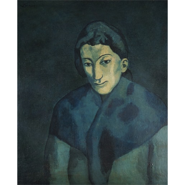 Pablo Picasso Woman in a Blue Shawl
