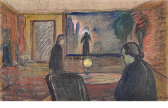 Edvard Munch《Scene from Ibsen's Ghosts》